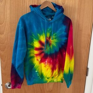 Color tone Vibrant Tie-Dye Hoodie small